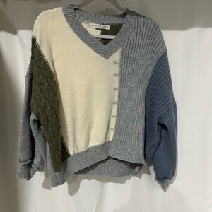 Altar'd State Multicolor V-Neck Sweater